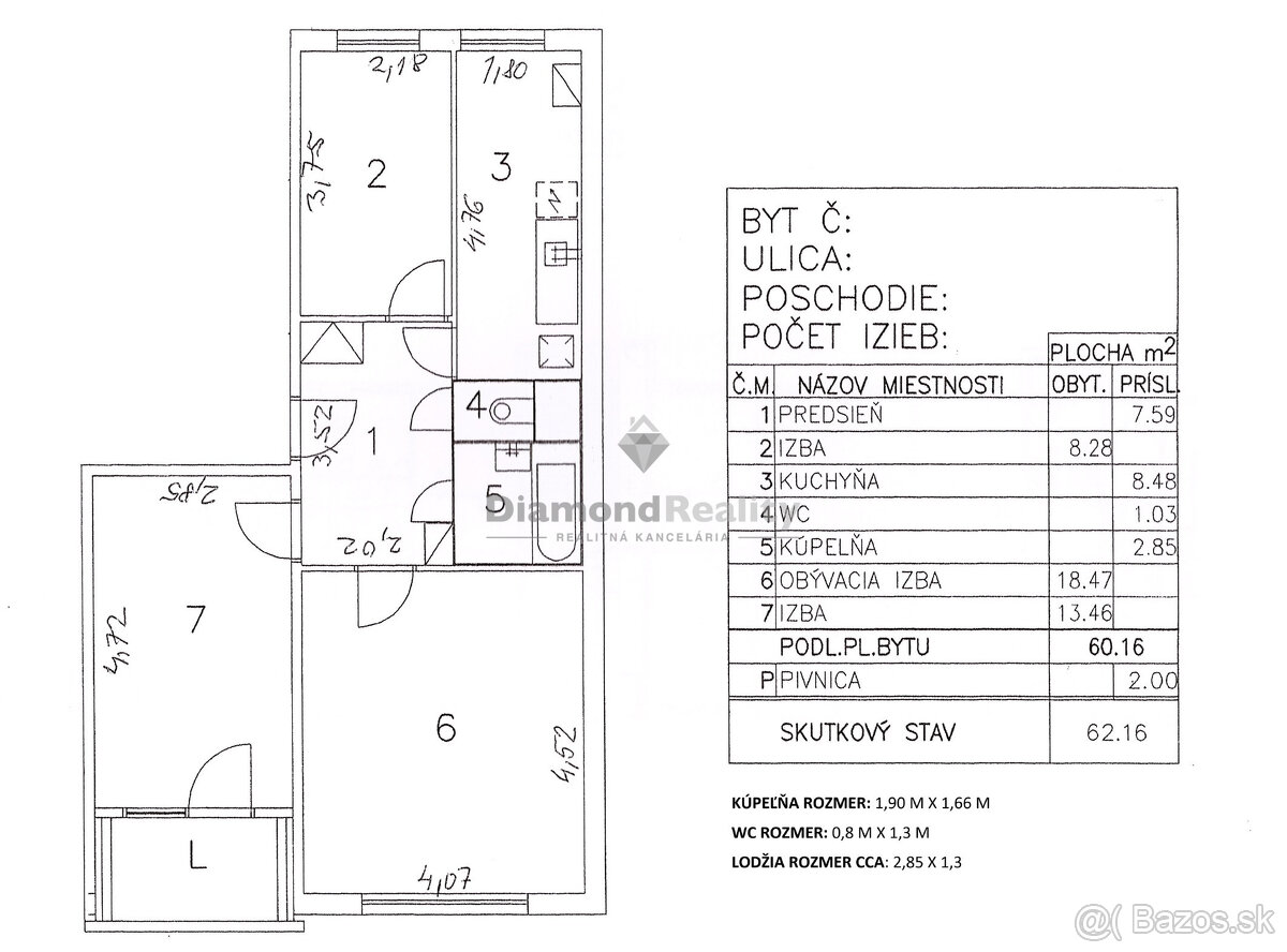 REZERVOVANÉ | NAJLACNEJŠÍ 3 IZBOVÝ BYT NA SÍDLISKU ŤAHANOVCE - 10