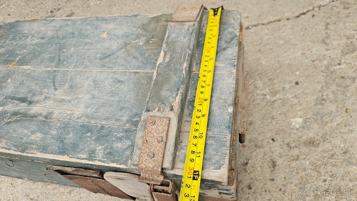 Vojenska drevena krabica bedňa 1. - 10