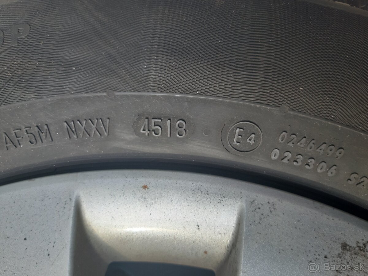 PLECHOVE DISKY 5x112r16 obuté zimné pneu - 10