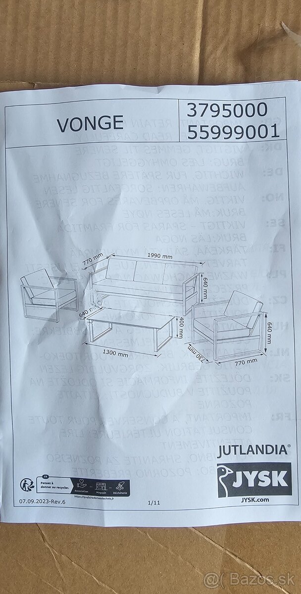 Zahradne sedenie Vonge 5 - 10