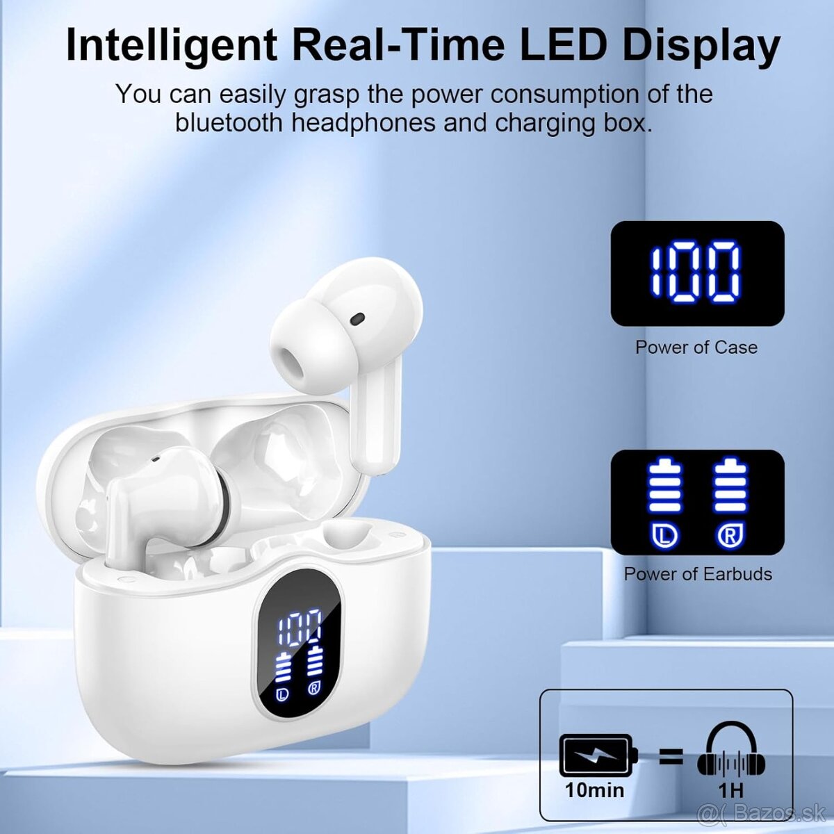 Bezdrôtové slúchadlá Btootos A90 Pro – Bluetooth 5.4, ENC - 10