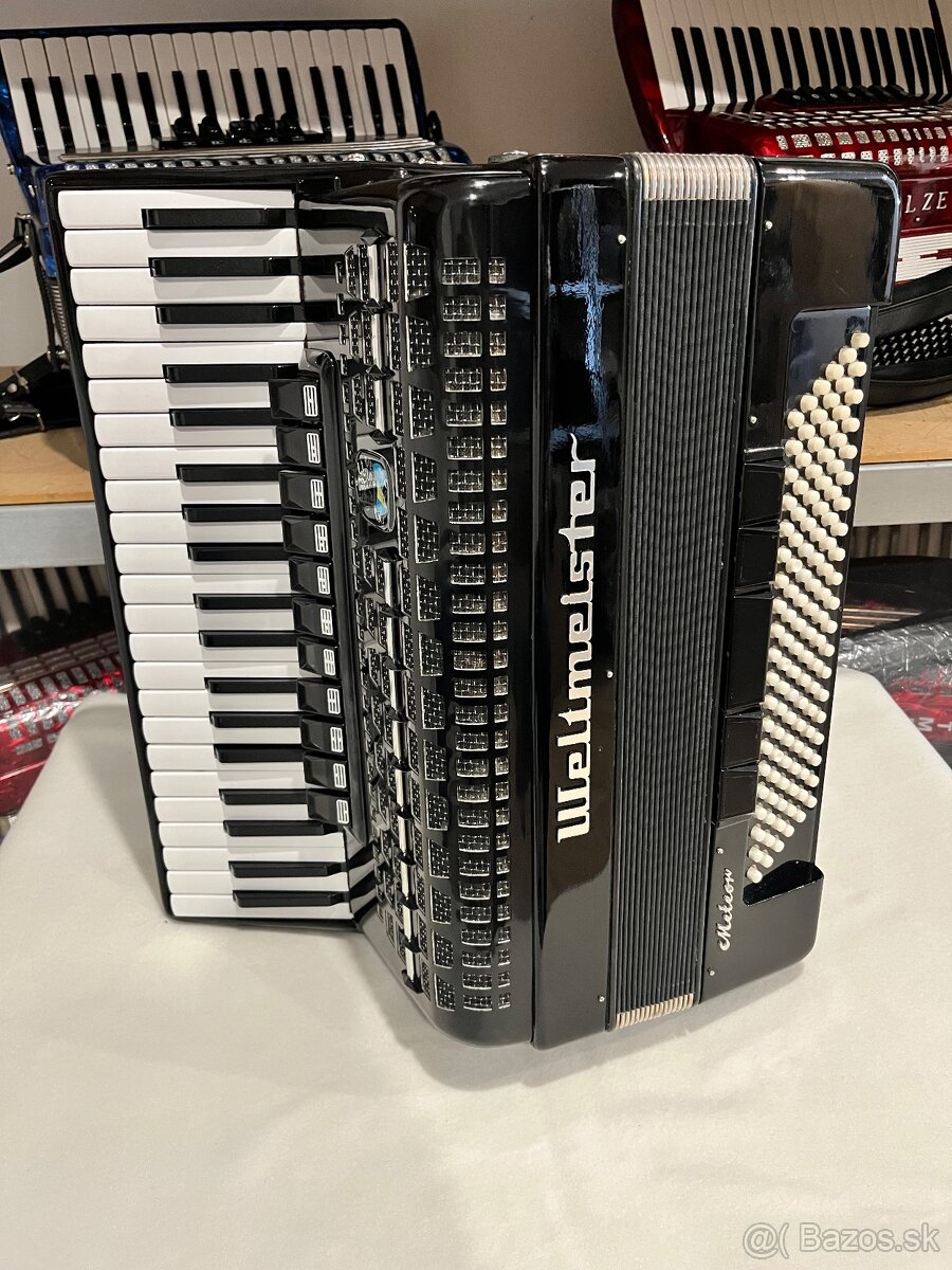 Predám akordeón WELTMEISTER METEOR 120 BASOVÝ - 10