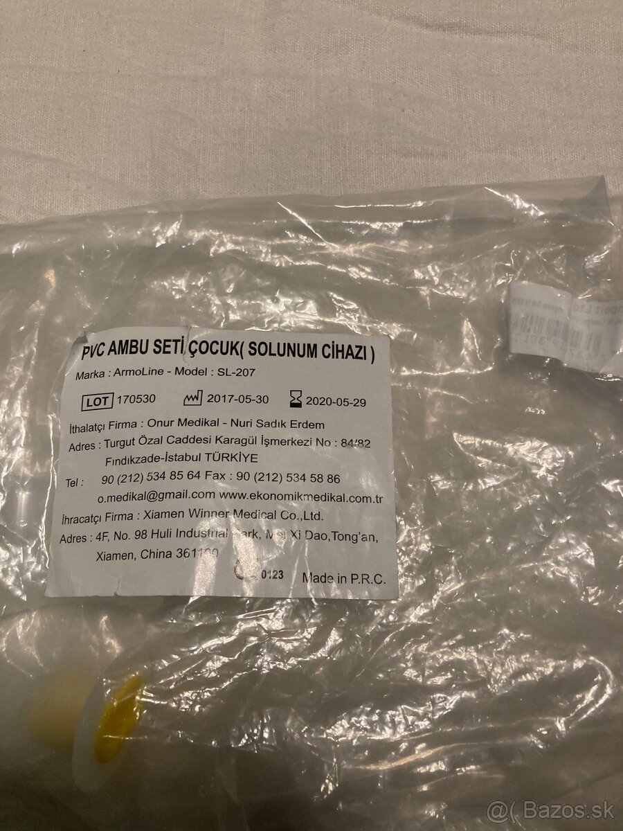 Dýchací vak + ústna maska - 10