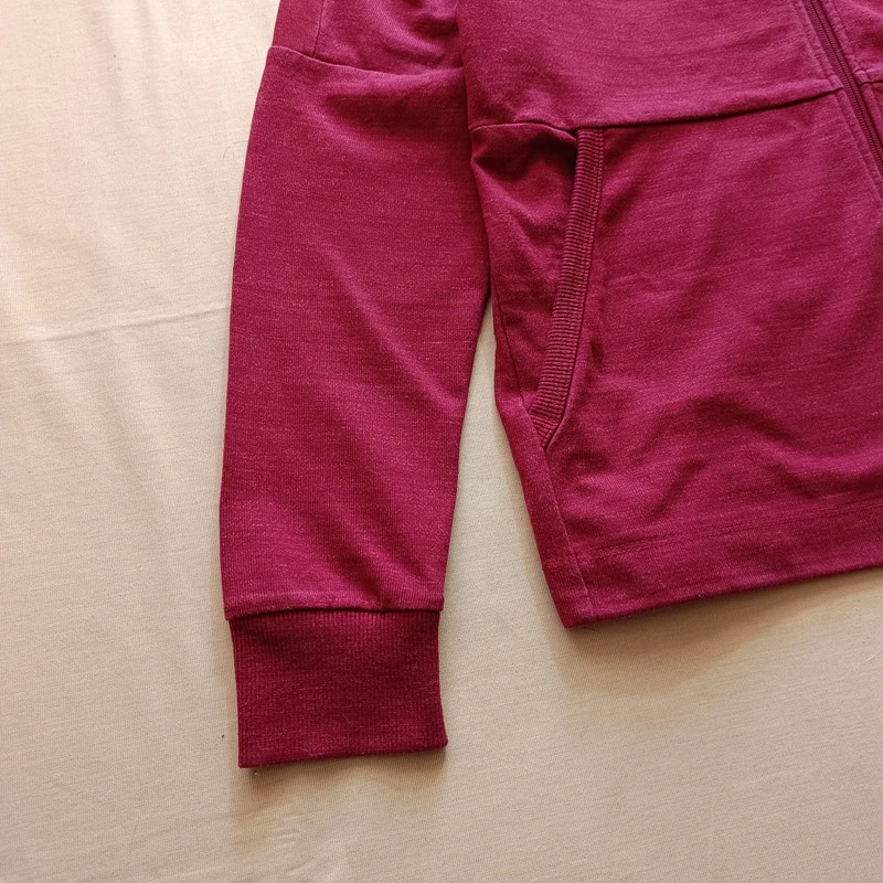 NIKE bordová mikina na zips s kapucňou M - 10