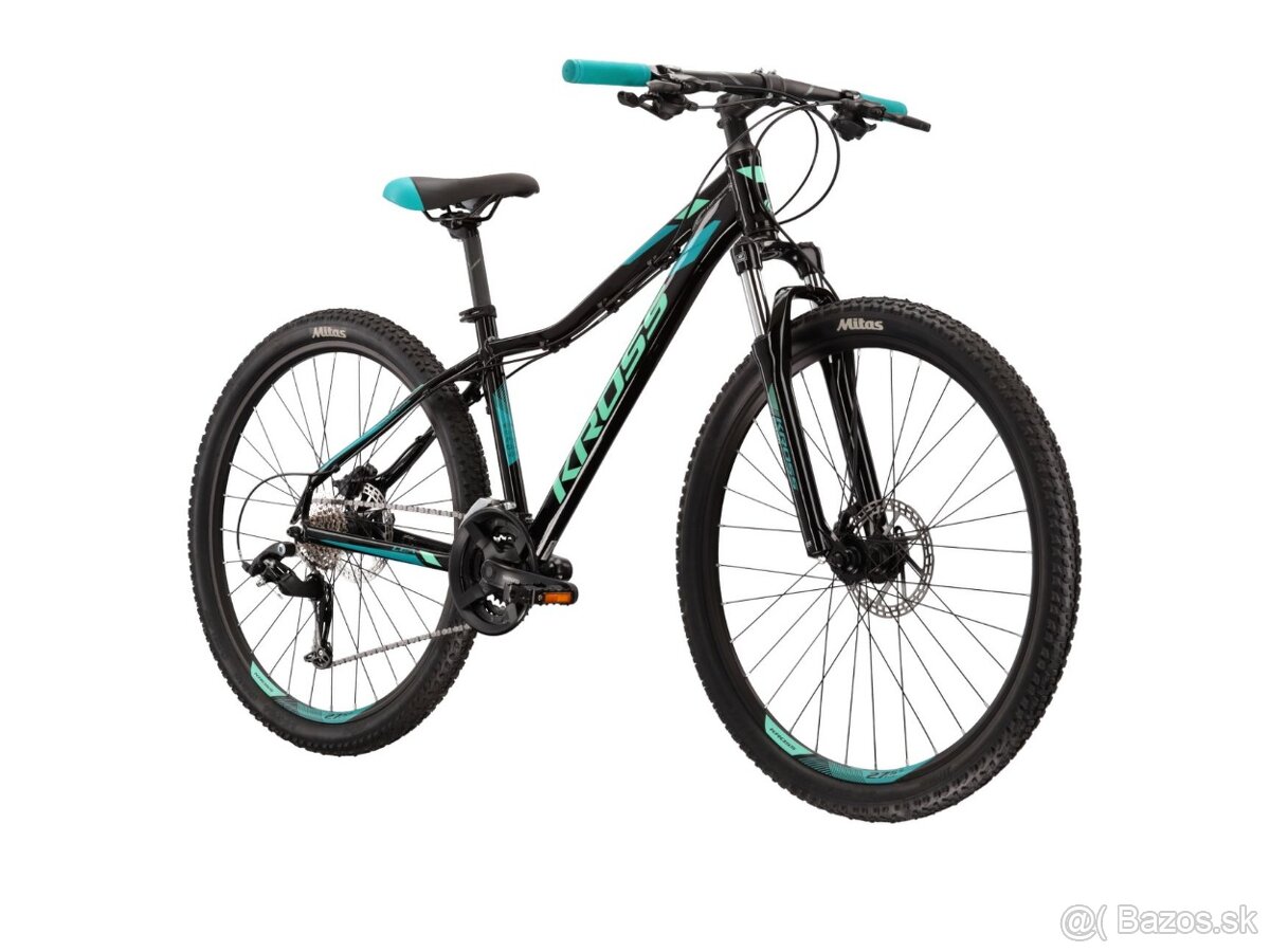 Kross Lea 5.0, 29/ 27,5 bicykel dámsky, Black Turquoise Glos - 10