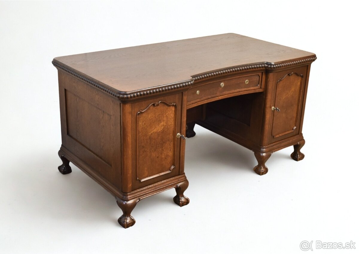 Psací stůl- starožitný nábytok - 10