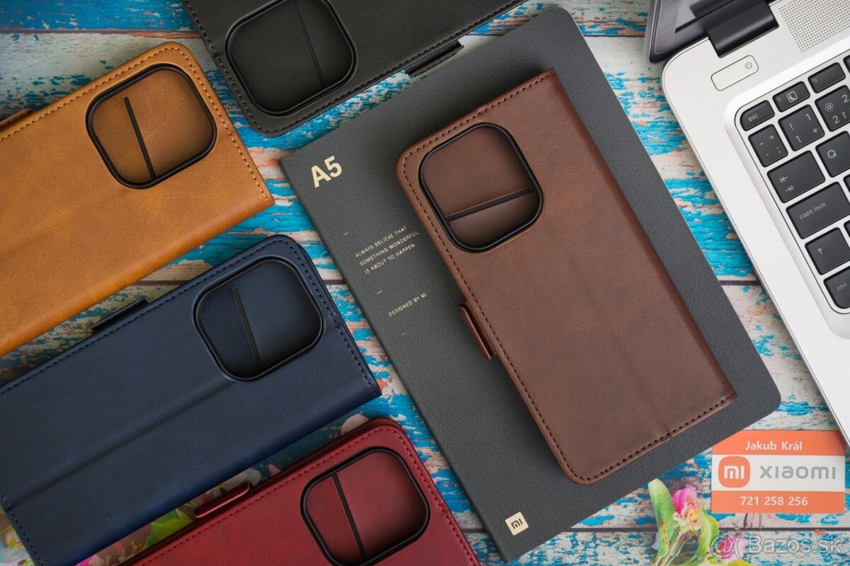 Zatváracie puzdro s bočným pásikom pre Xiaomi, Redmi a Poco - 10