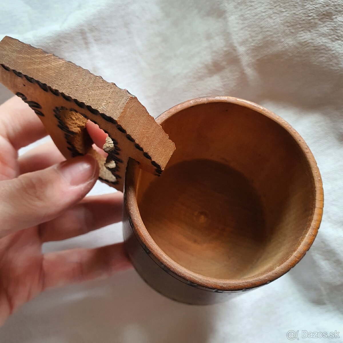 Ľudové starožitné drevené črpáky - 10