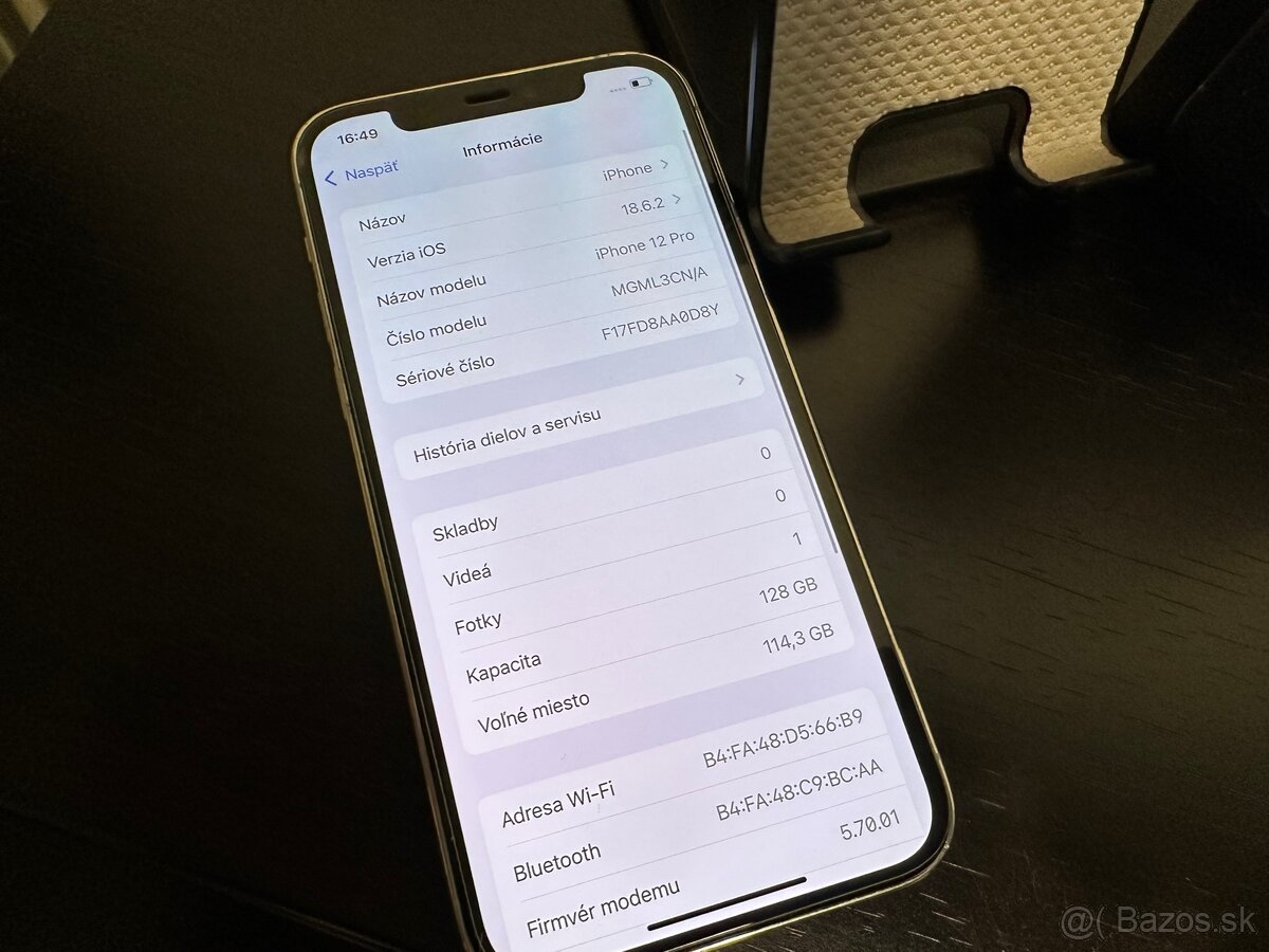 iPhone 12 Pro 128Gb White 100% Zdravie Batérie - 10