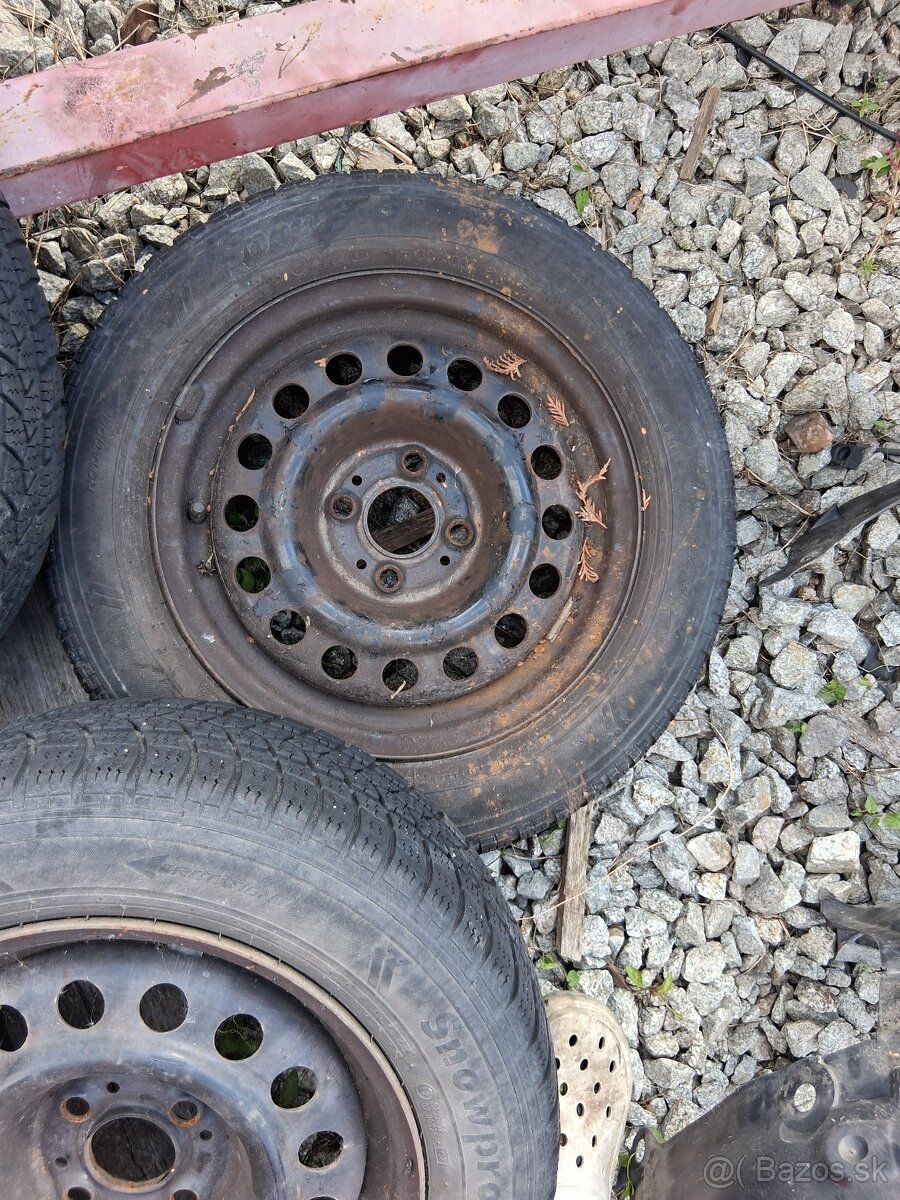 4 kusi zimných kolies na opel astra G 4x100 175/65 R14 - 10