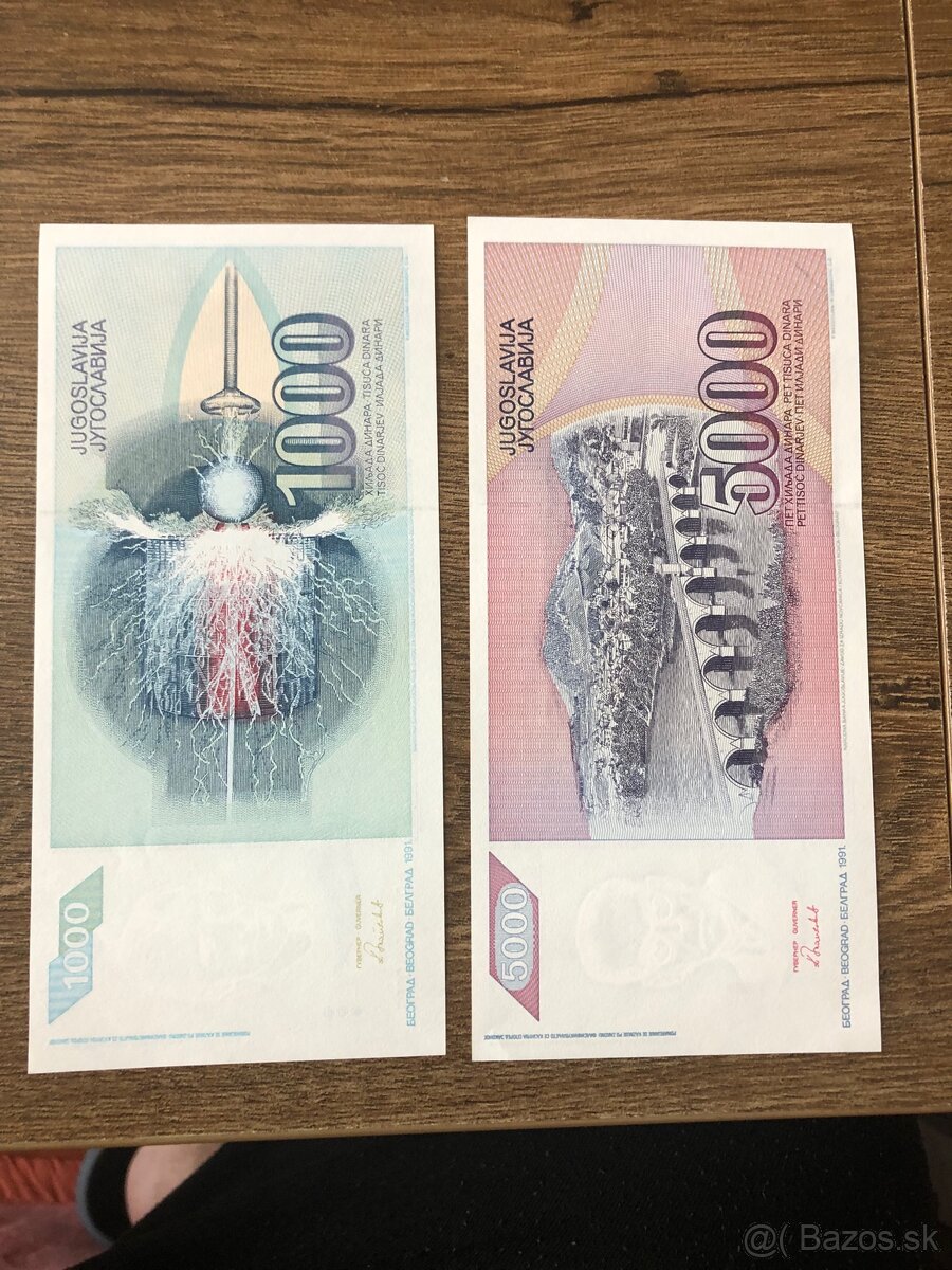Bankovky JUHOSLAVIA 5 - 10