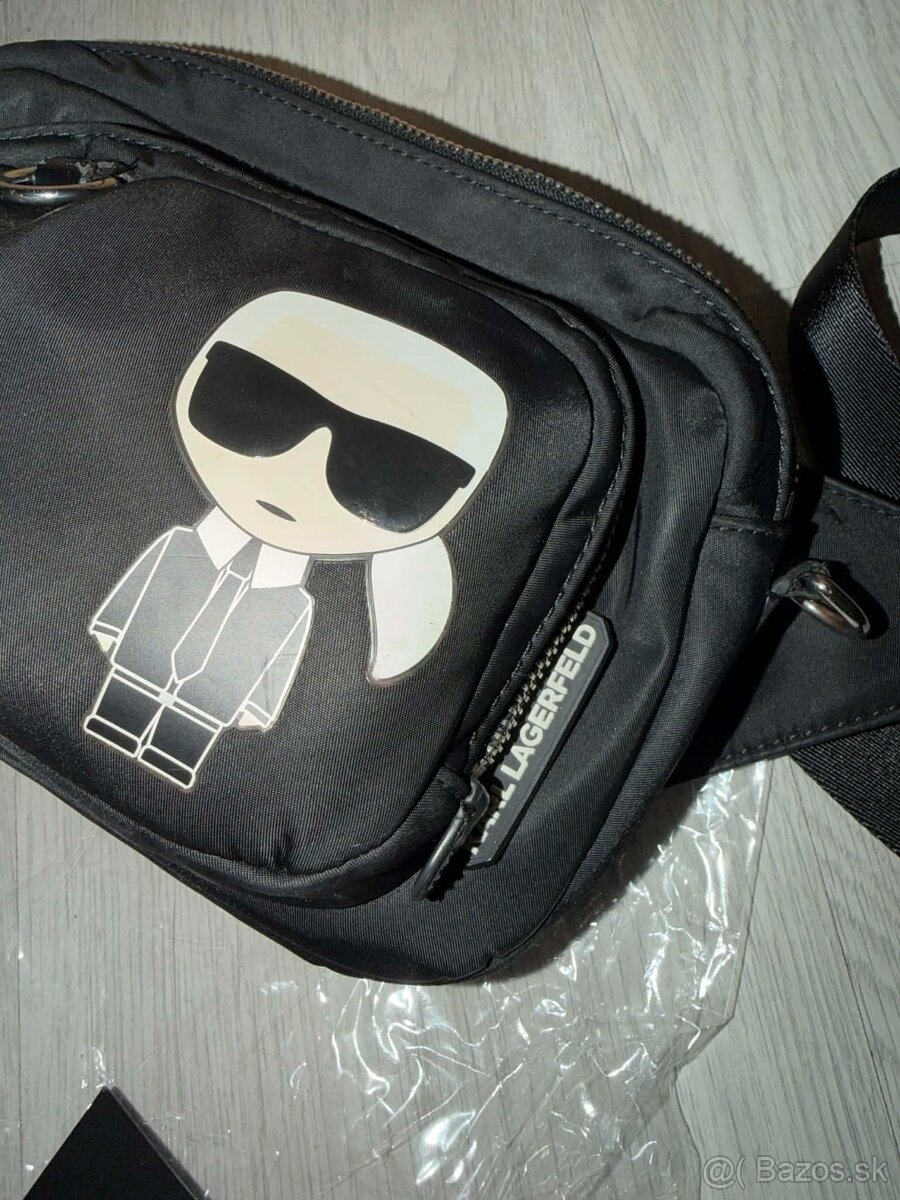 karl lagerfeld ikonik original 2v1 ladvinka/crossbody taska - 10