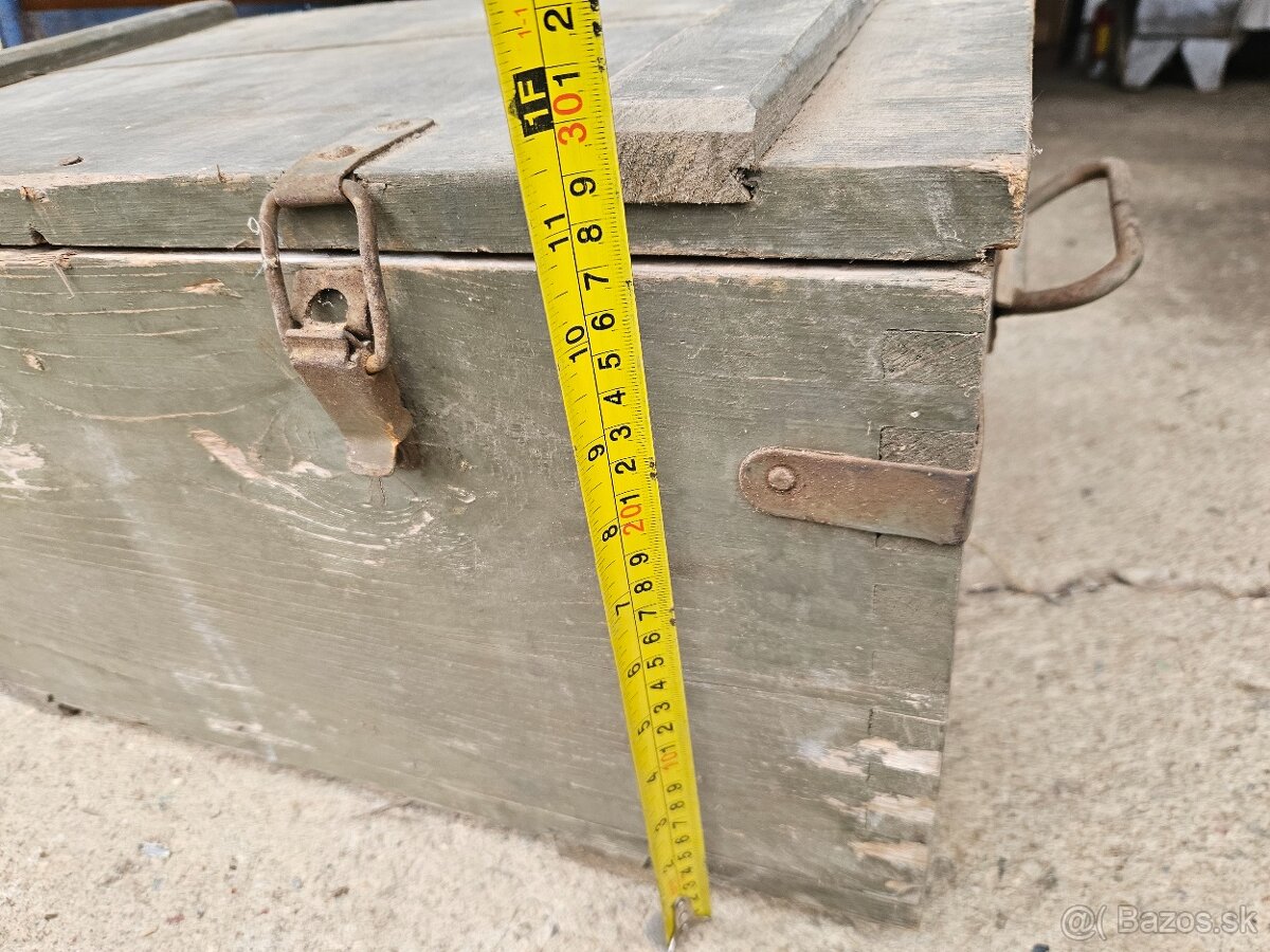 Vojenska drevena krabica bedňa 4. - 10