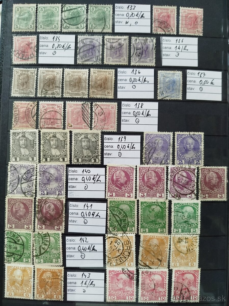 staré Rakúsko - partia známok - 10