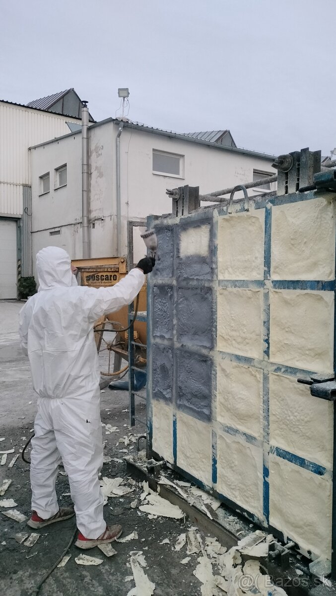 Striekaná izolácia, Zateplenie pur penou - 10