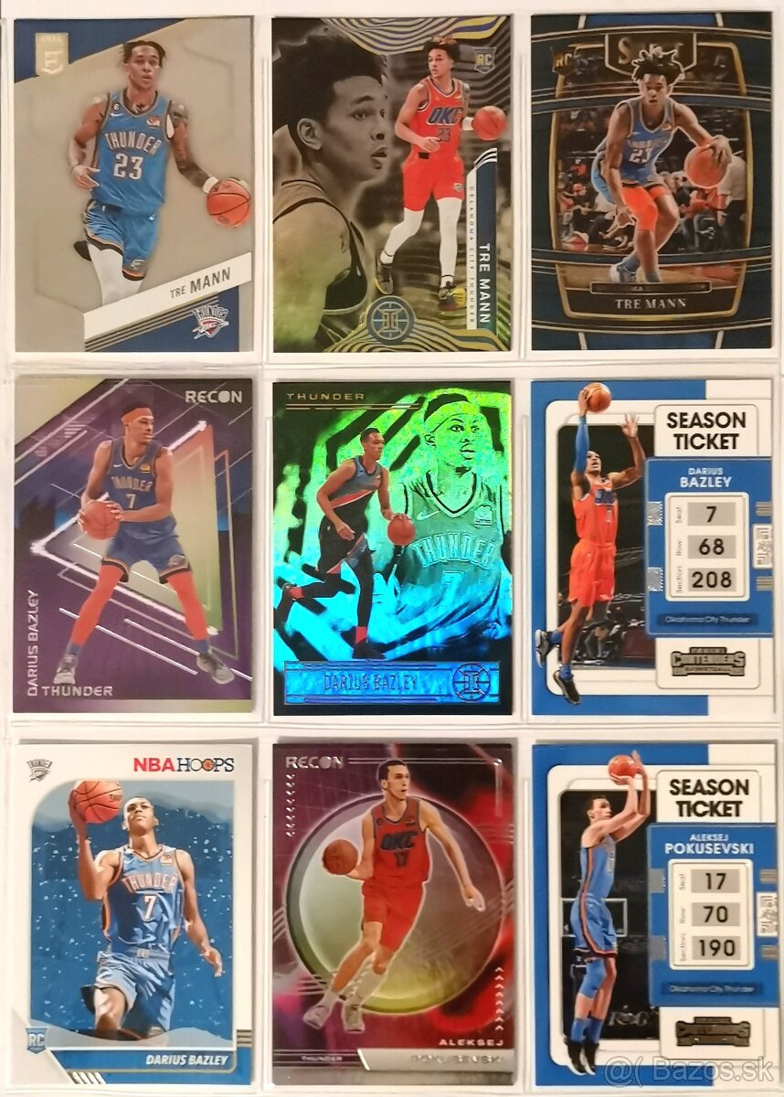 Kartičky NBA - Oklahoma Thunder (101 kariet) - 10