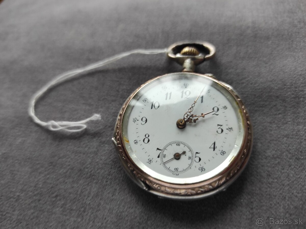 Vreckove hodínky cylindre striebro - 10