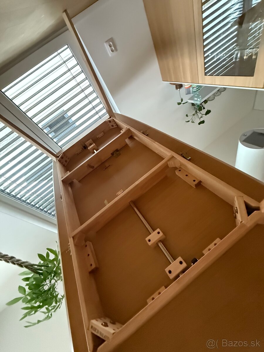 Rozkladací jedálenský stôl MADOX svetlý dub 150/190 cm 90 cm - 10