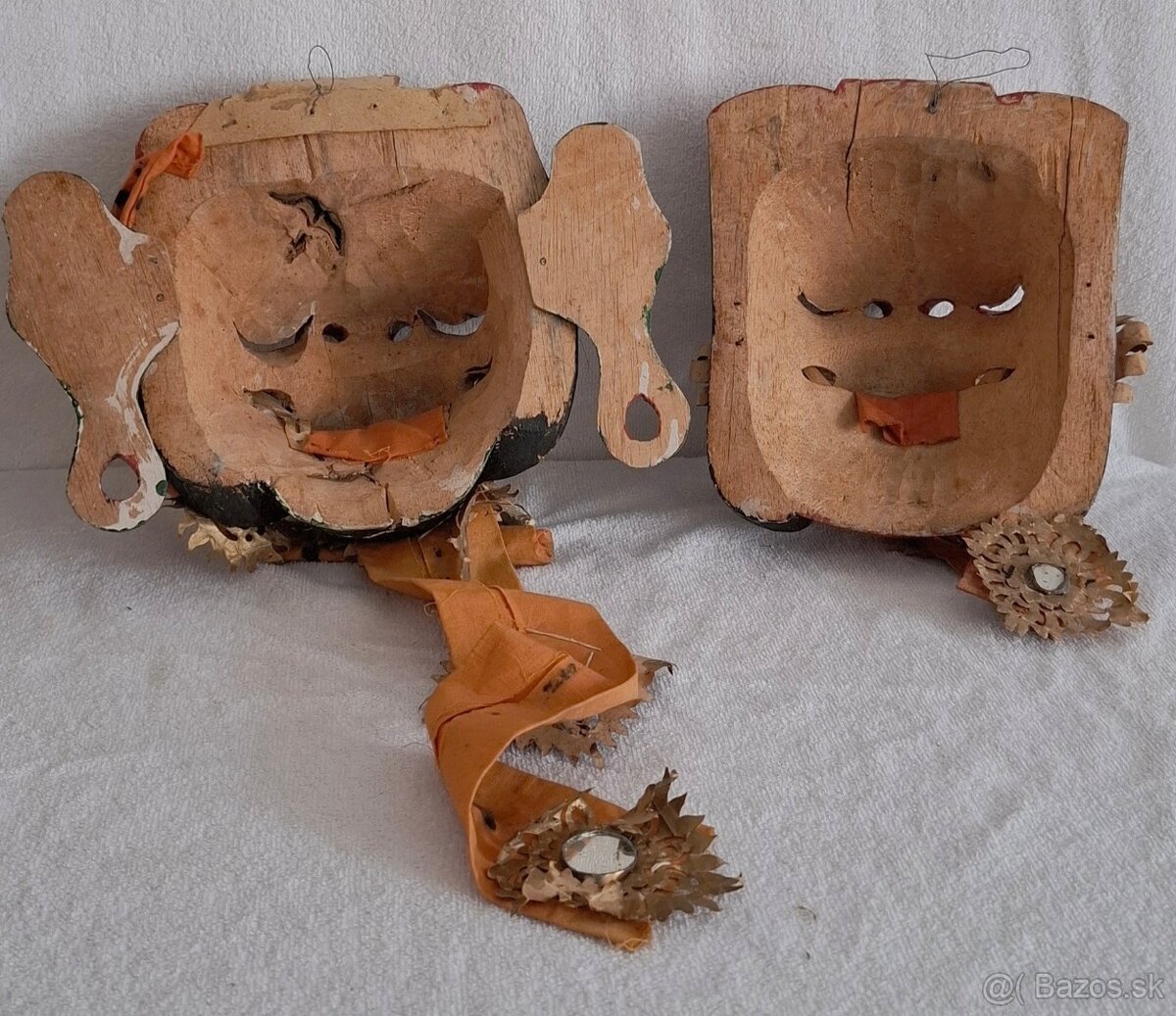 3 ručne tesané masky Barong a ceremoniálna maska (Bali) - 10