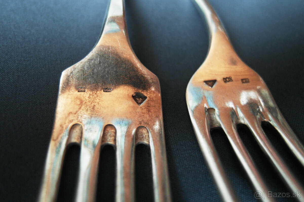 Strieborná vidlička 2ks - 10