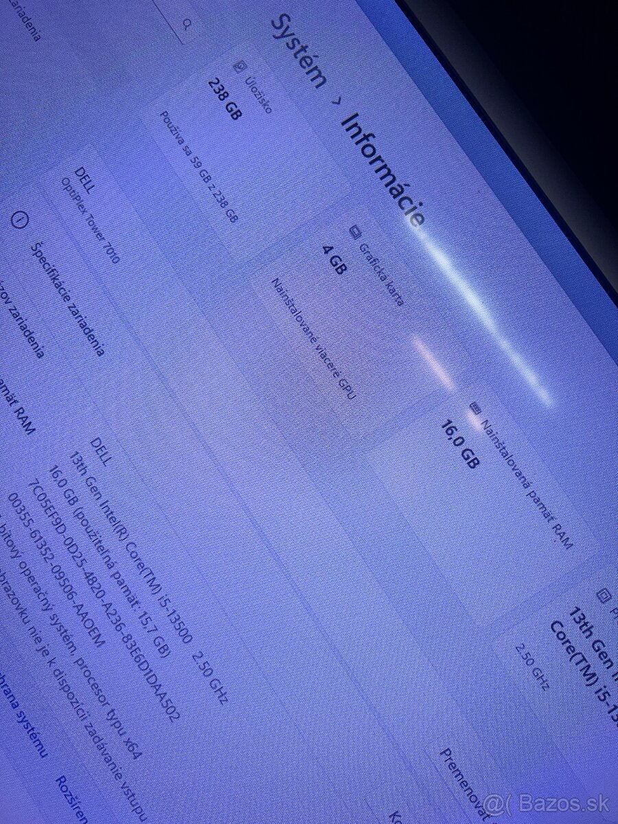 PC DELL OPTIPLEX TOWER 701O Intel Core i5-13500 16Gb RAM - 10