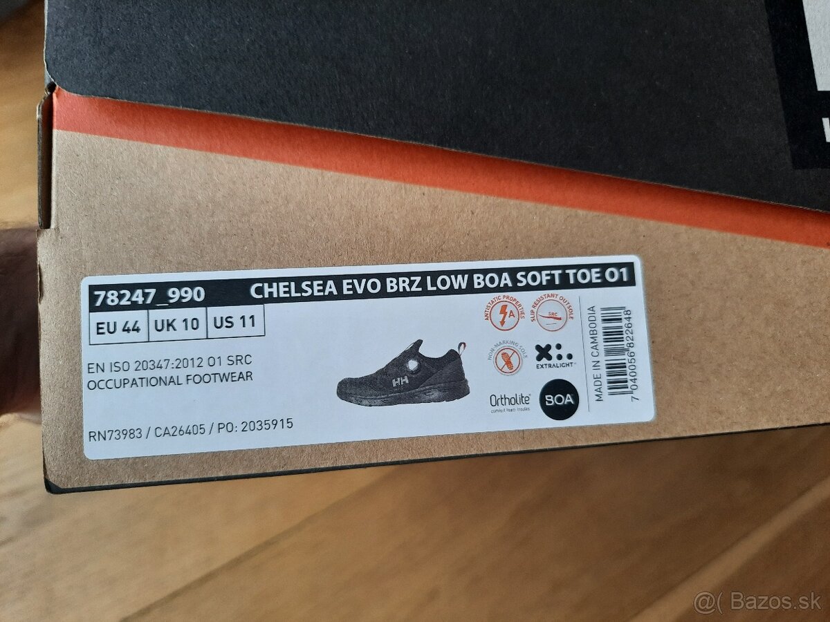Helly Hansen topánky Chelsea Evo BRZ low Boa soft toe čierne - 10