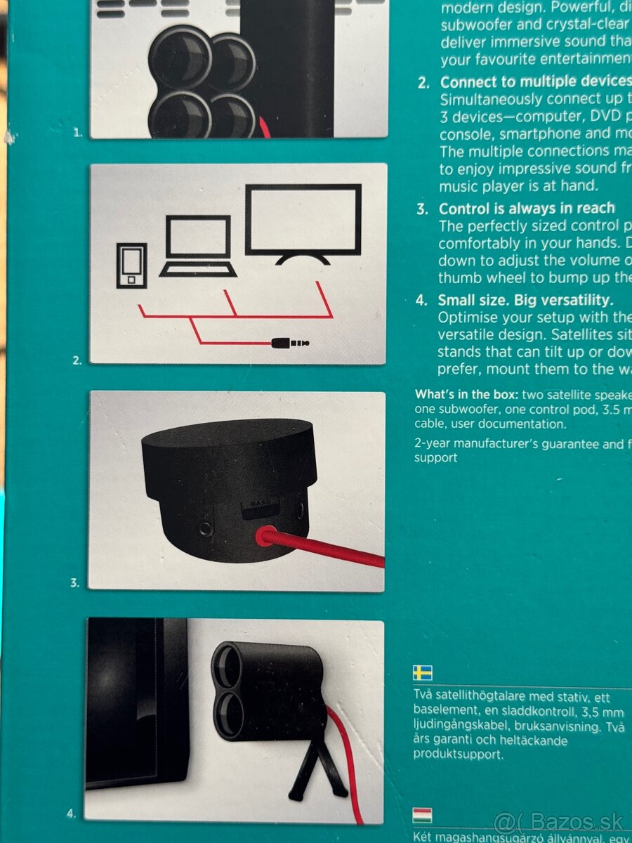 Logitech Z553 Speaker System 2.1 reprosústava - 10