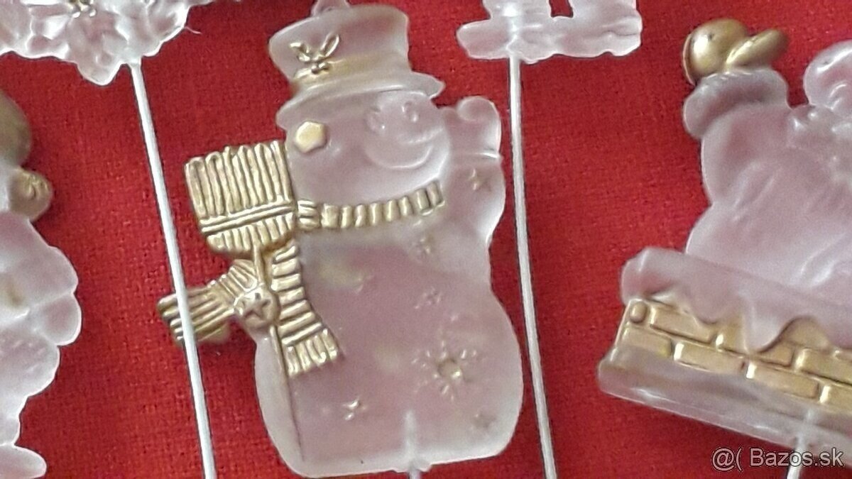 Vianočné drôtikové a plastové ozdoby - 10