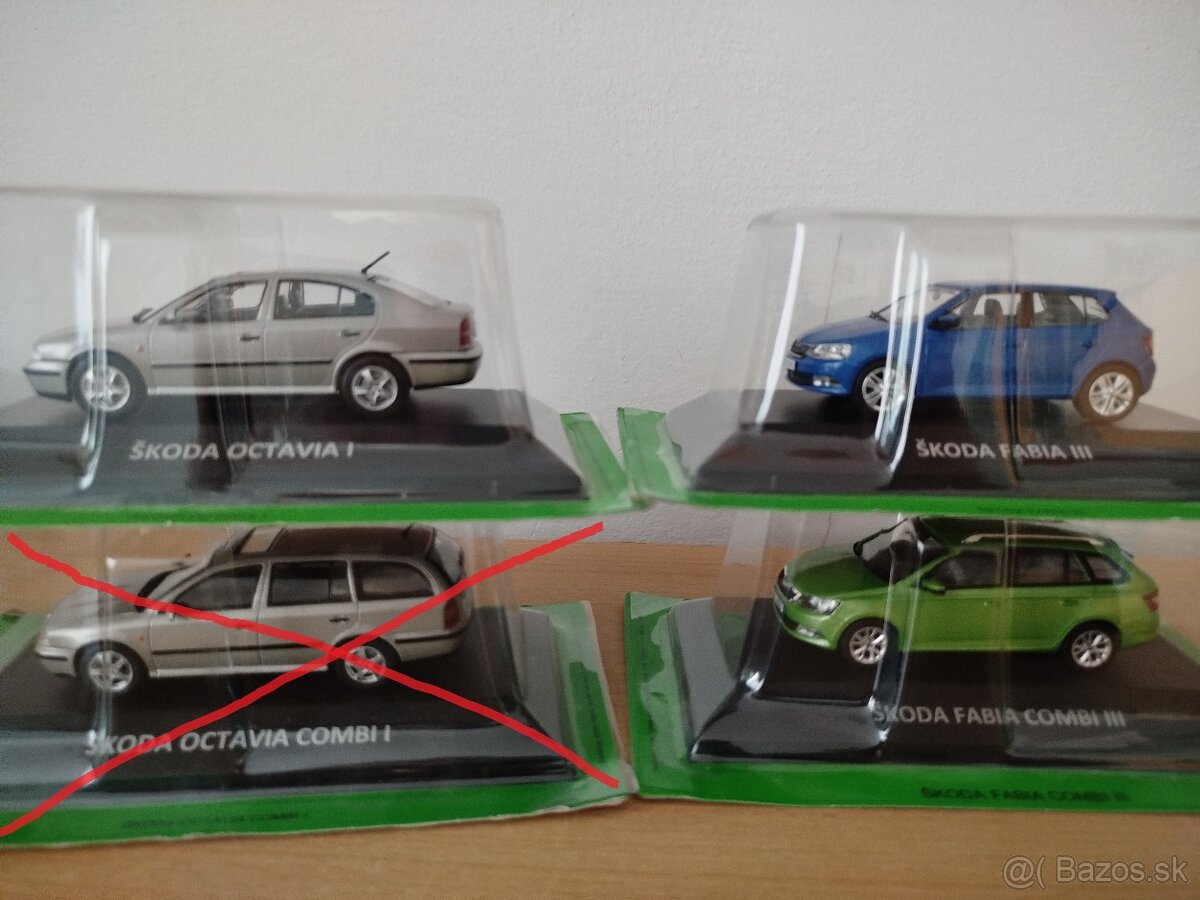 Predam model auta skoda rôzne 1:43. - 10