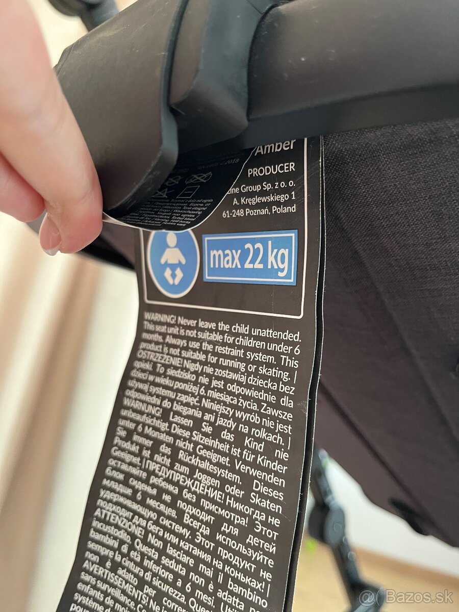 Kočiar Lionelo Amber grey graphite - 10