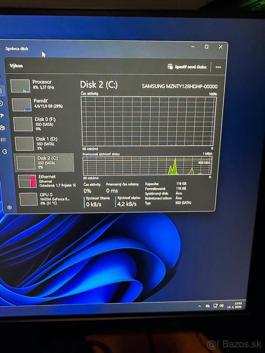 Predám herný pc Ryzen 5, RTX, 16GB Ram, SSD - 10