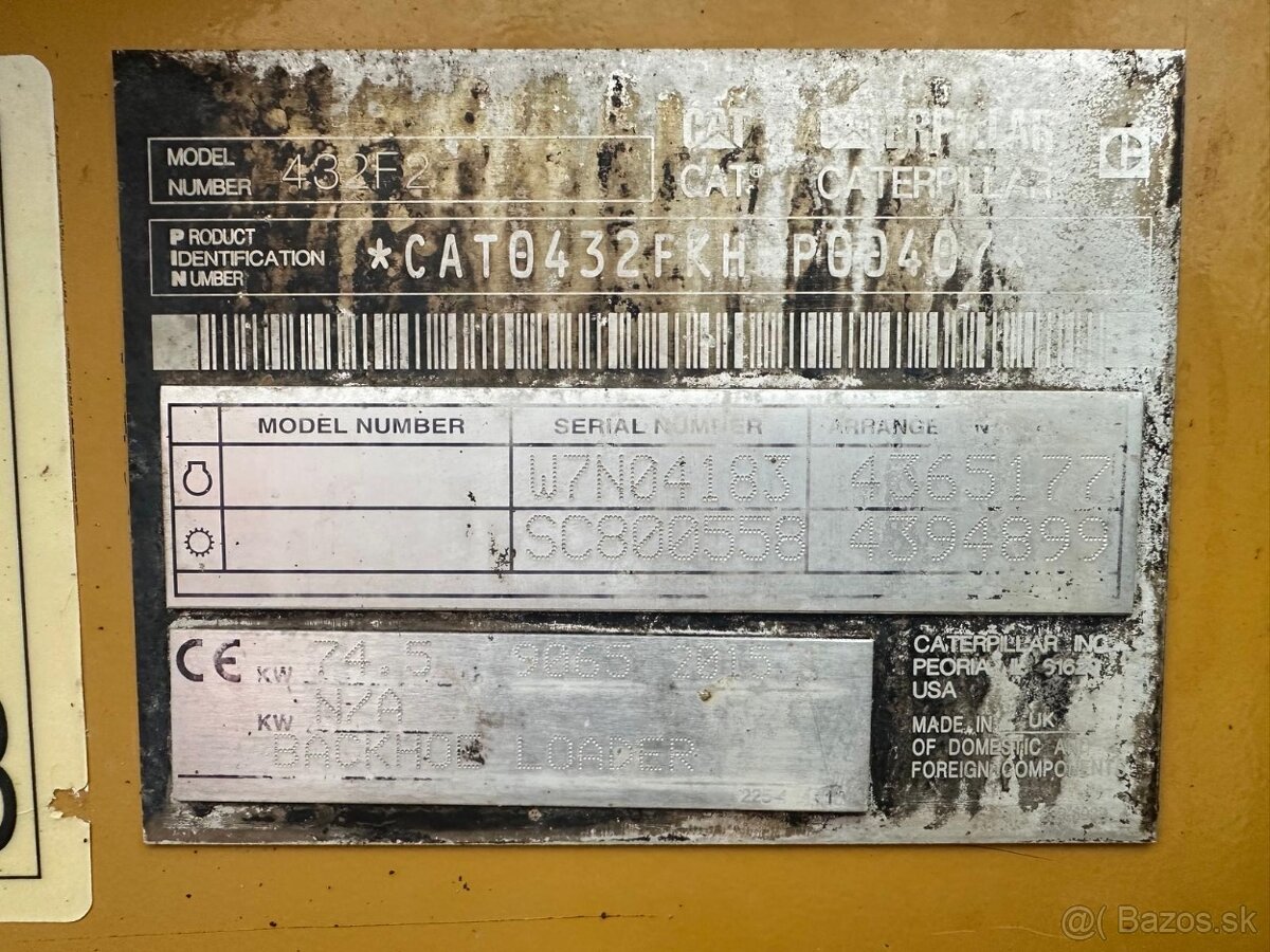 Rýpadlo-nakladač CAT 432F2 - 10