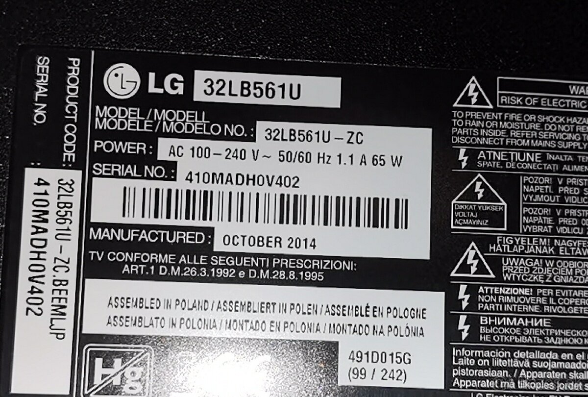 Predám plne funkčný LED TV LG 32LB561U + Smart box - 10