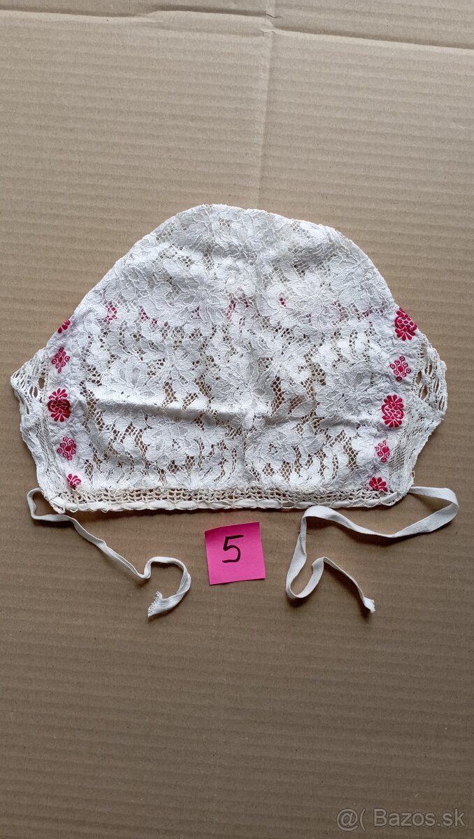 Ľudové čepce... súčasť kroja... - 10