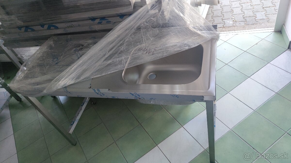 Umývacie stoly, drezy s policou, dvojdrezy, jednodrez - 10