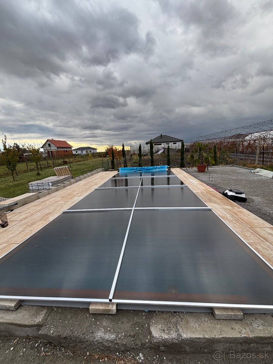 Zastrešenie bazéna 3,8m 4,2m 4,8m 7,2x3,3m prekrytie bazéna - 10