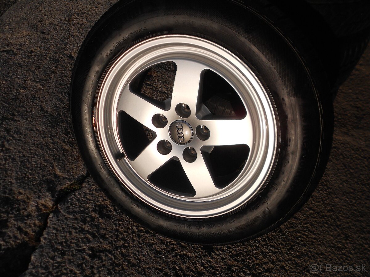 16"-SADA ALU KOLIES 5x112 ORIGINAL AUDI 205/60R16. - 10