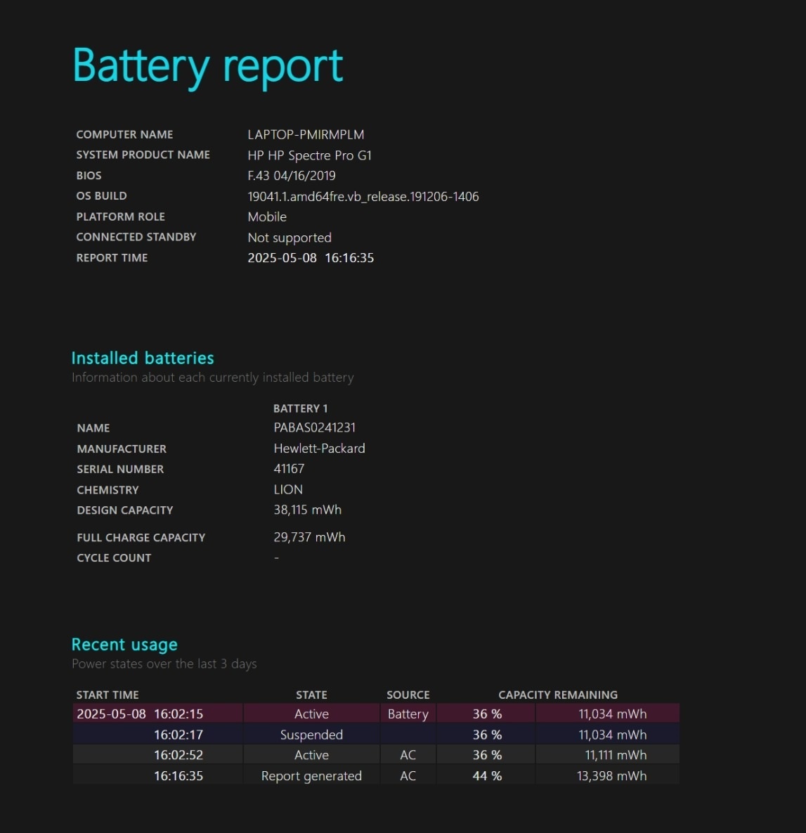 HP SPECTRE PRO G1 - 10