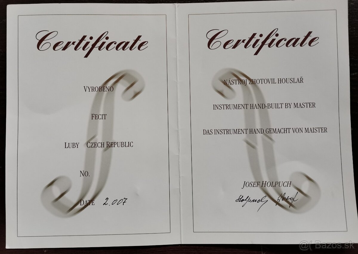 majstrovské violoncello Jozef Holpuch - 10