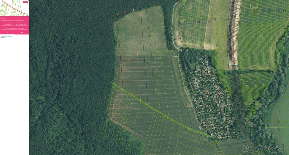 Pozemok 35793m2, možnosť výstavby obyt.zóny, Košické Olšany - 10