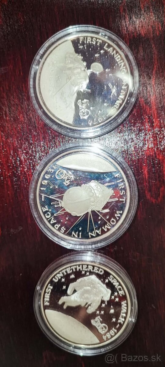 americké strieborné mince v prevedení proof - 10