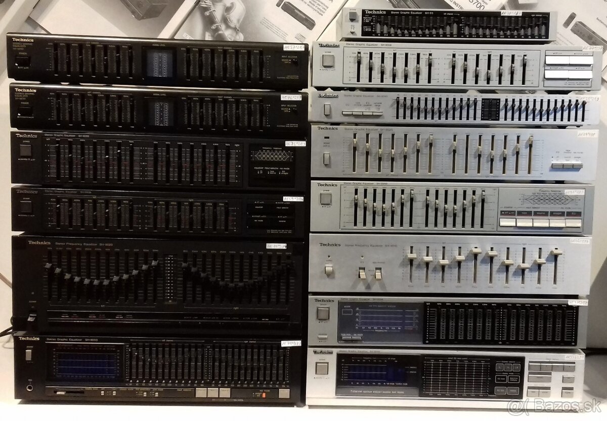 2x12 pasmovy equalizer TECHNICS SH-8020, vyroba Japan, AE70 - 10