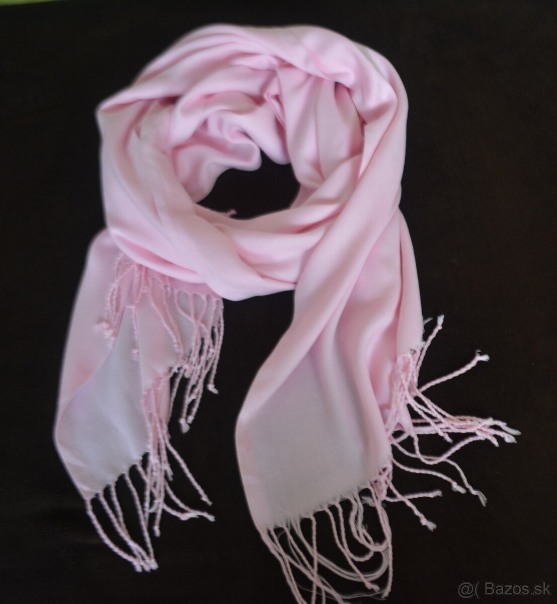 2x pashmina, lososová a ružová - 10