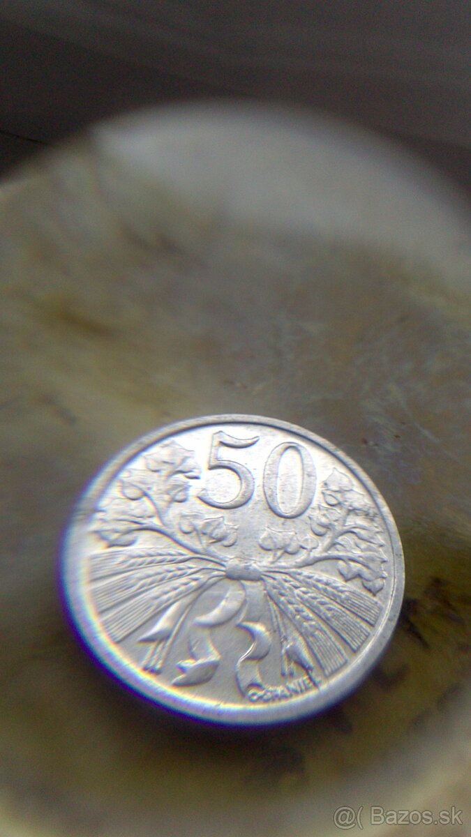 Predám československé mince s vadou 2ks - 10