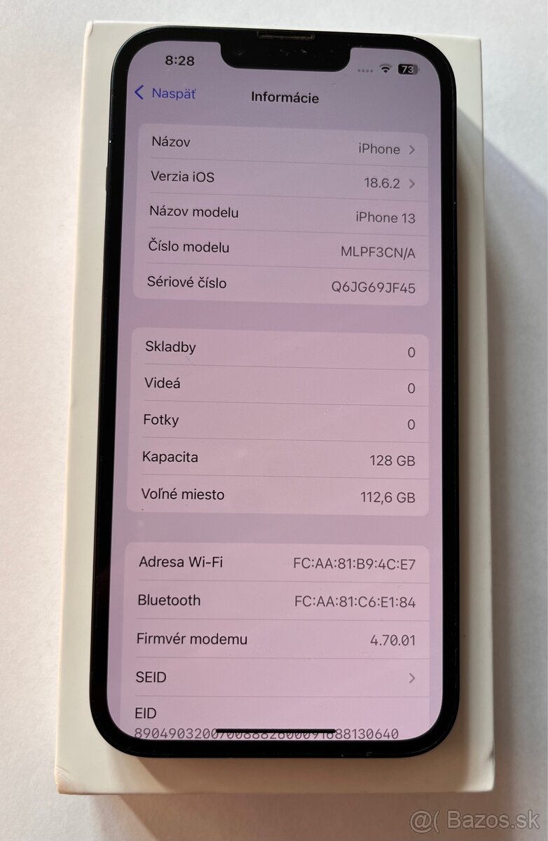 iPhone 13 Midnight, originál stav, batéria 85% - 10
