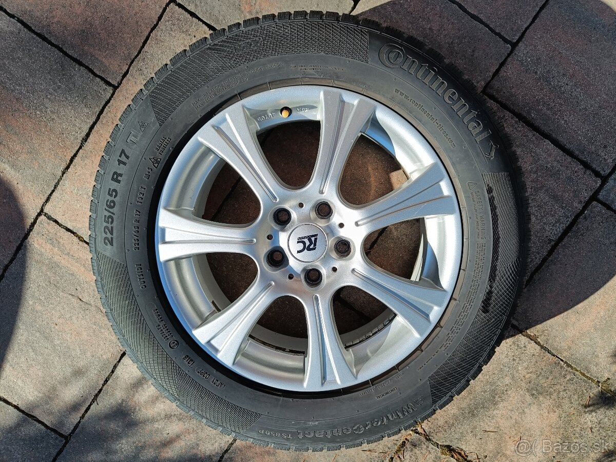 17" disky RC Design so zimnými pneu Continental 225/65 R17 - 10