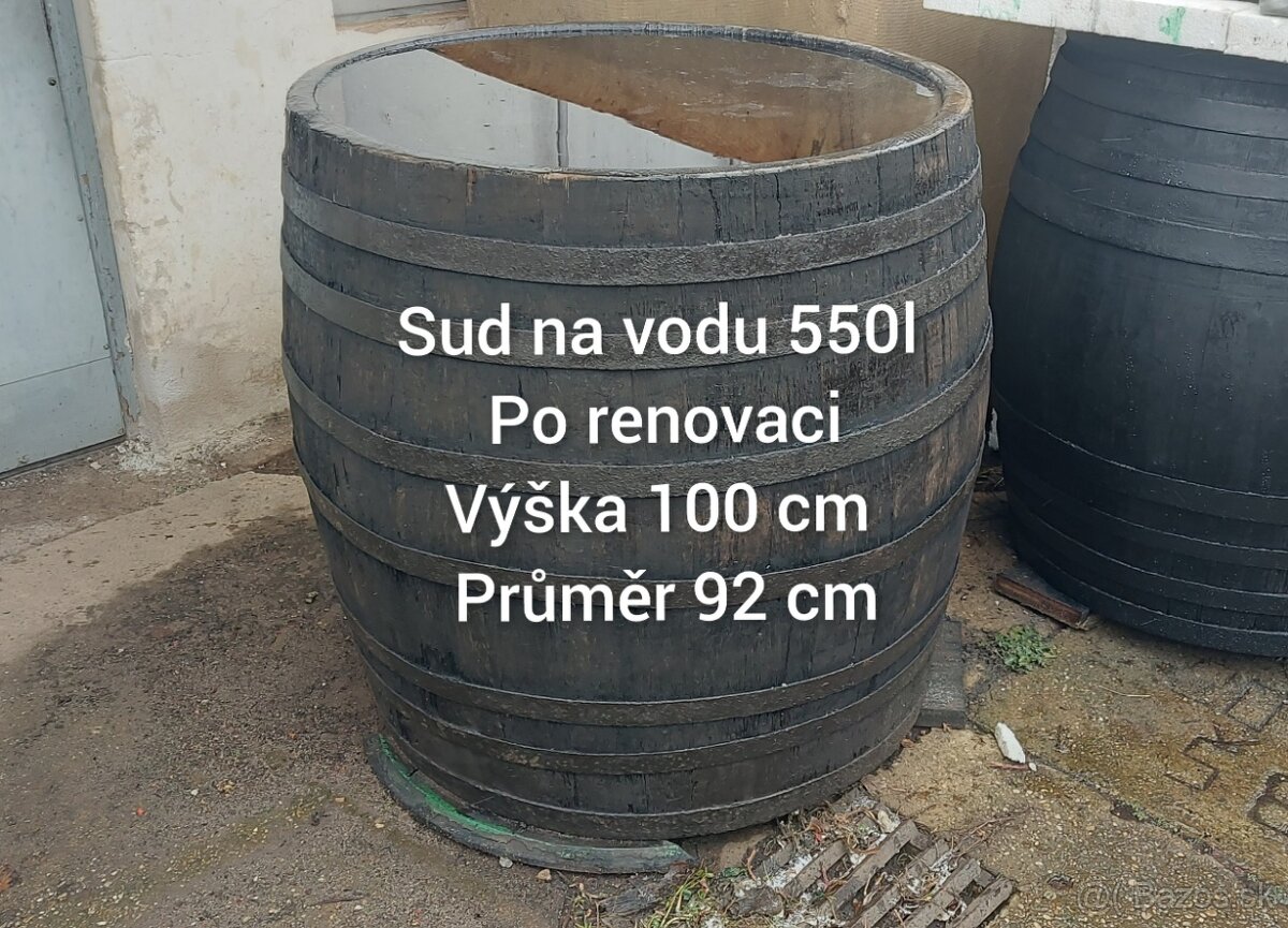 Prodám dřevěné sudy a kádě 100l - 1700l - 10