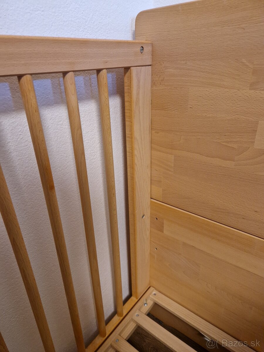 Detská drevená postieľka Pinolino 70×140 - 10