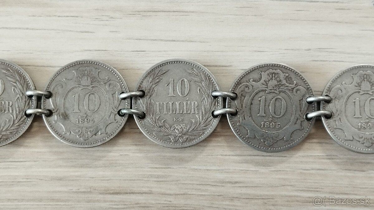 Patriotický náramek z mincí RU - 10