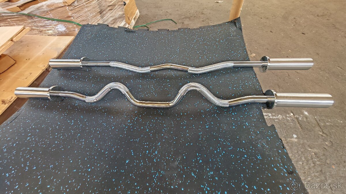 Olympijské tyče American Barbell + polyuretánové kotúče - 10